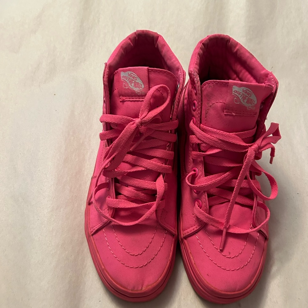 Hot pink VANS  high top-women’s size 6.
